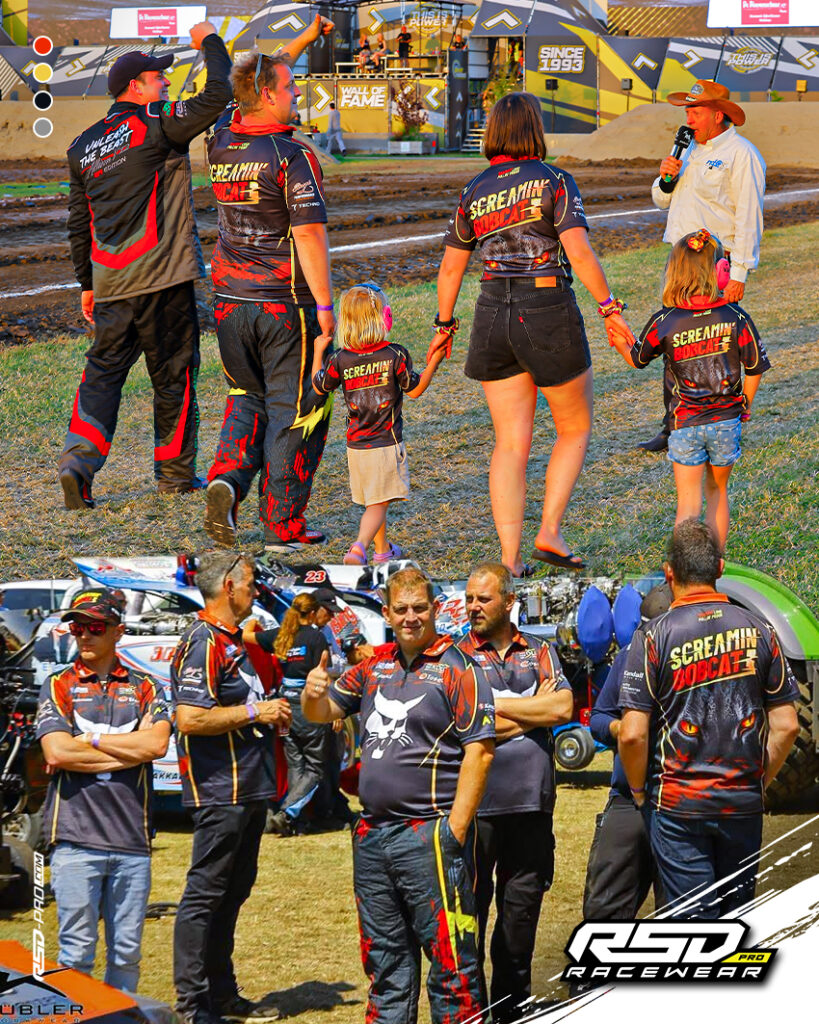 sublimation teamkleding screamin bobcat pulling team